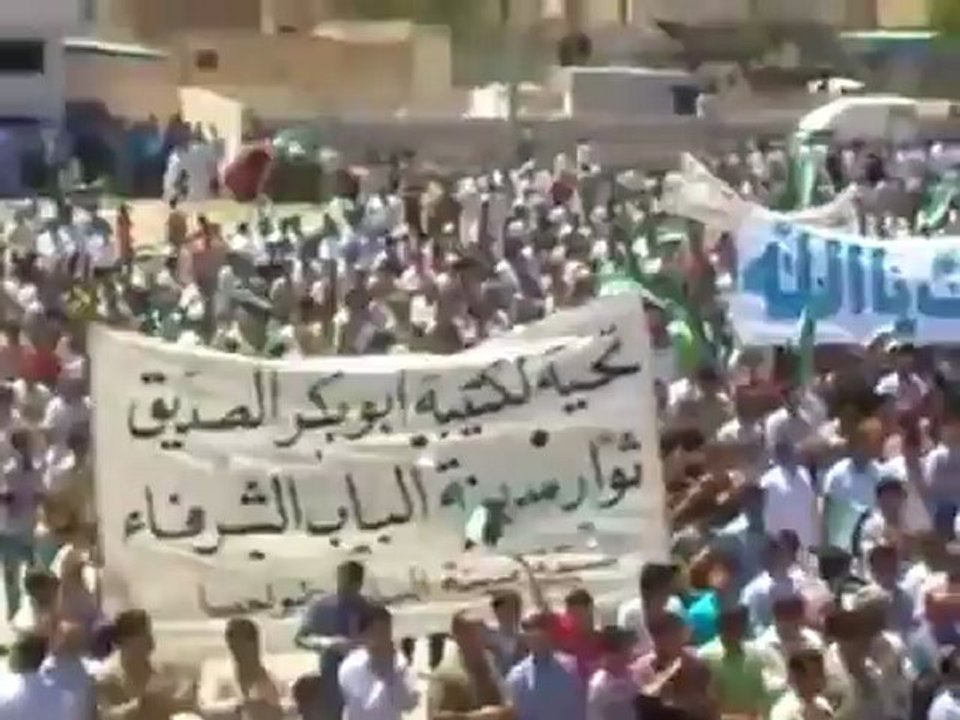 Syria فري برس حلب  الباب  ساحة الحرية ولي يعادينا يا ويل 29 6 2012 Aleppo