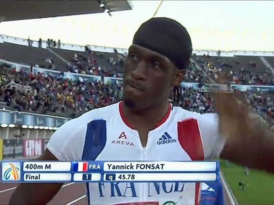 Finale du 400m masculin, ChE 2012+Bonus Françoise Mbongo