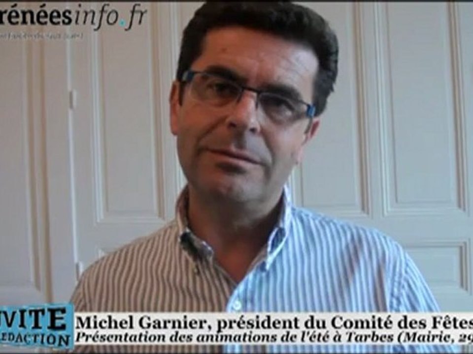 Tarbes Michel Garnier présente les animations de l'été (29 juin 2012)