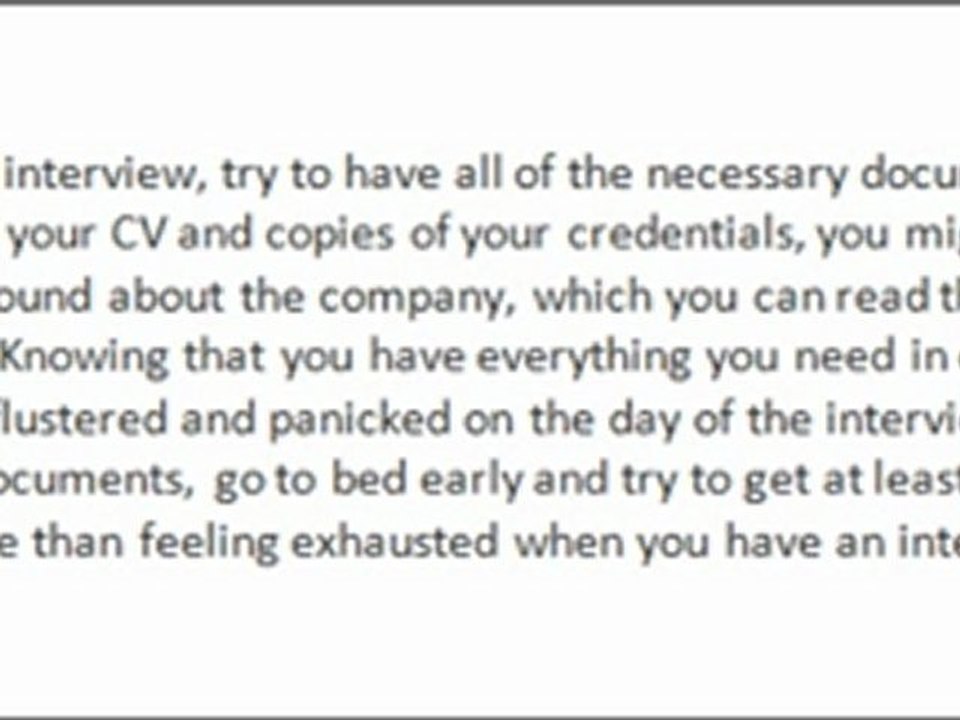How to calm your nerves before a job interview from Personal Career Solutions
