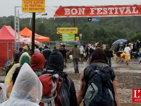 Le camping des eurocks 2012 sous la pluie