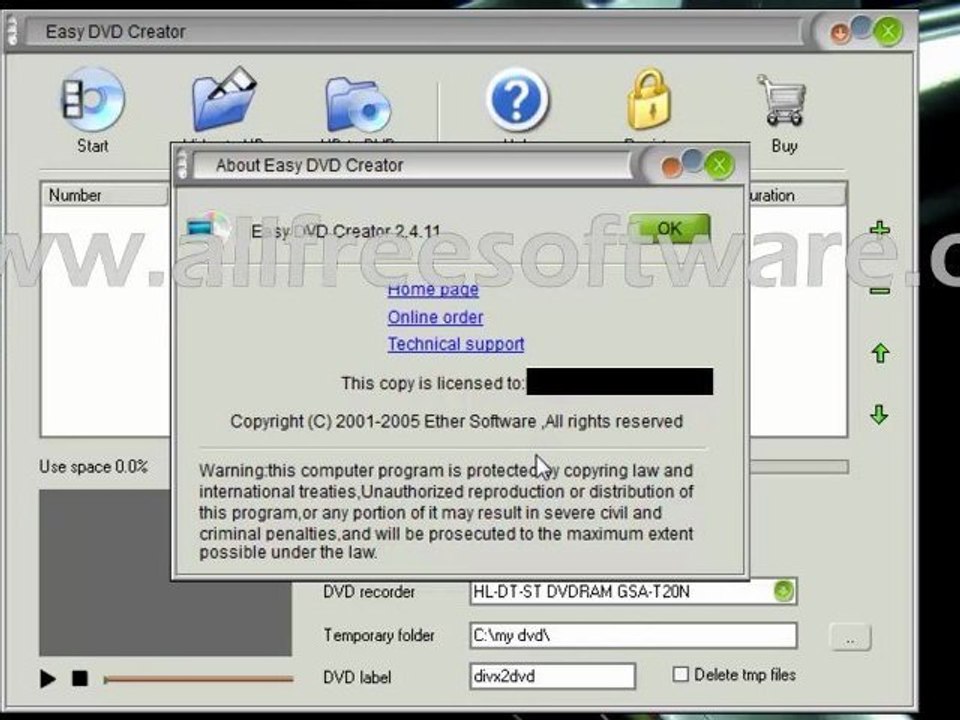 Free Easy DVD Creator 2.4.11 with License Crack Full Download