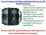 BEST Canon EF-S 60mm f2.8 Macro USM Digital SLR Lens for EOS Digital SLR Cameras