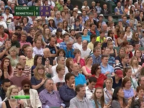 Wimbledon 2012 - 3rd Round - Federer vs Benneteau 111