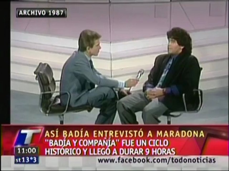 Juan Alberto Badia y Maradona - entrevista