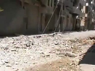 Syria فري برس  حمص حي جورة الشياح المدمر والمصور مخربط بتاريخ 30 6 2012 Homs