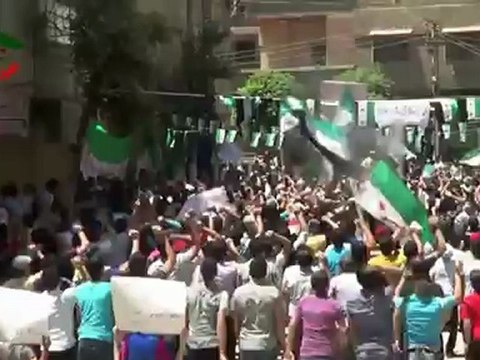 Syria فري برس عين ترما غوطة دمشق الشرقية جمعة واثقون بنصر الله 29 6 2012 ج4 Damascus