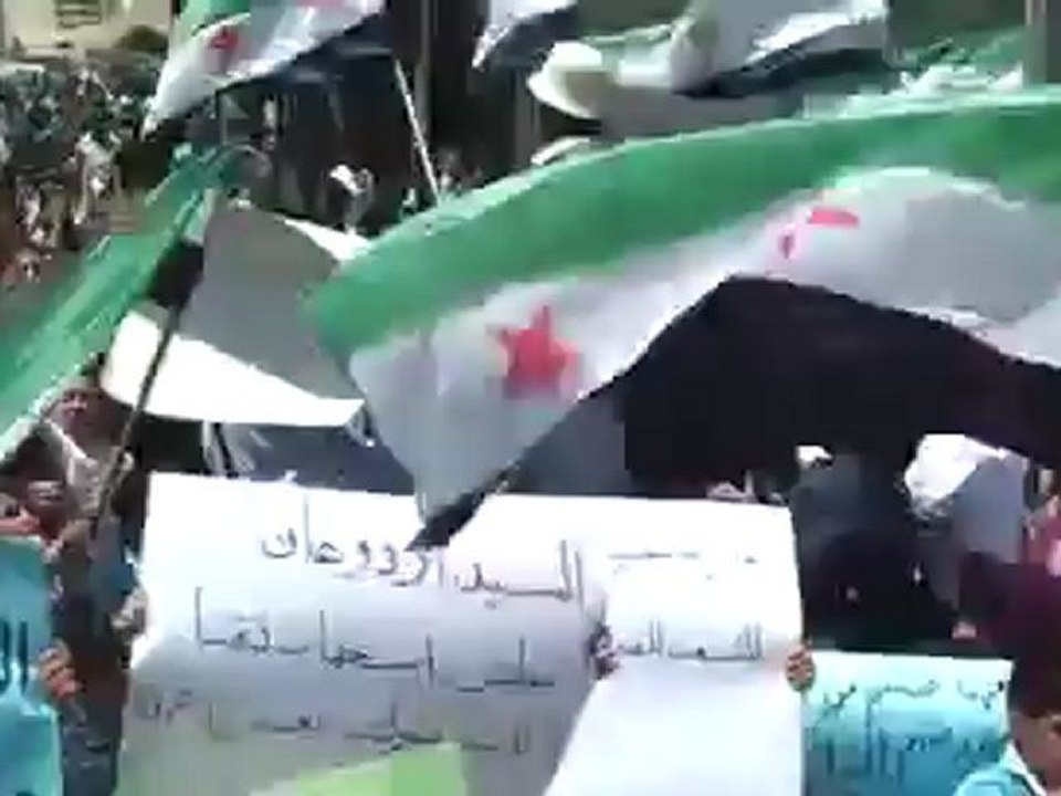 Syria فري برس ريف دمشق  وادي بردى ديرقانون جمعة واثقون بنصرالله 29 6 2012 ج2 Damascus