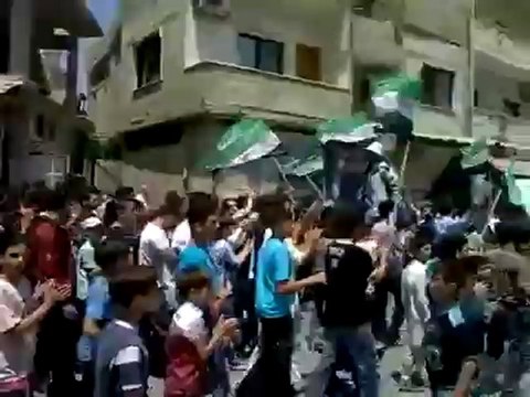 Syria فري برس ريف دمشق وادي بردى ديرقانون جمعة واثقون بنصرالله 29 6 2012 ج1 Damascus