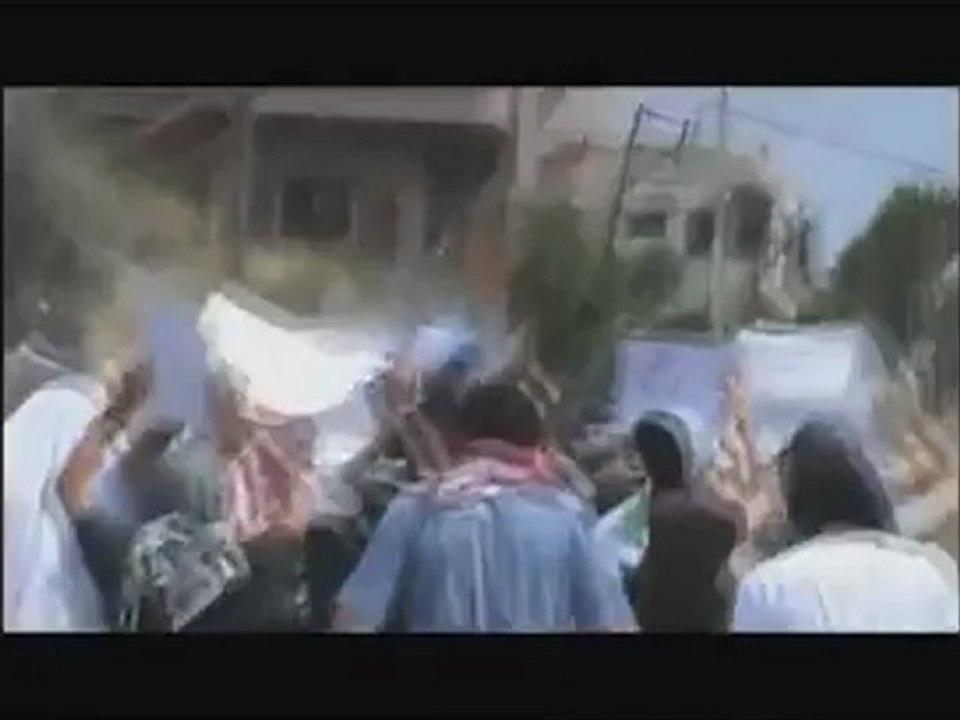 Syria فري برس حماه المحتلة مصياف مظاهرة جمعة واثقون بنصر الله 29 6 2012 Hama