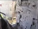 Syria فري برس  ريف دمشق دوما  قصف للمنازل  واثار الخراب الكبير فيها 29 6 2012 Damascus