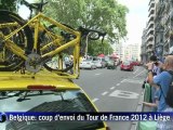 Les amoureux du vélo à Liège pour le départ du Tour de France
