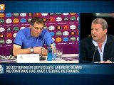 Courbis sur le départ de Blanc : 