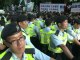 Hong Kong: violences lors de manifestations contre Hu Jintao
