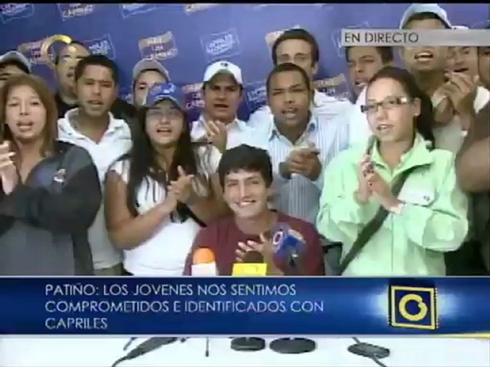 Movimiento Fuerza Joven se compromete a buscar 5 millones de votos para Capriles