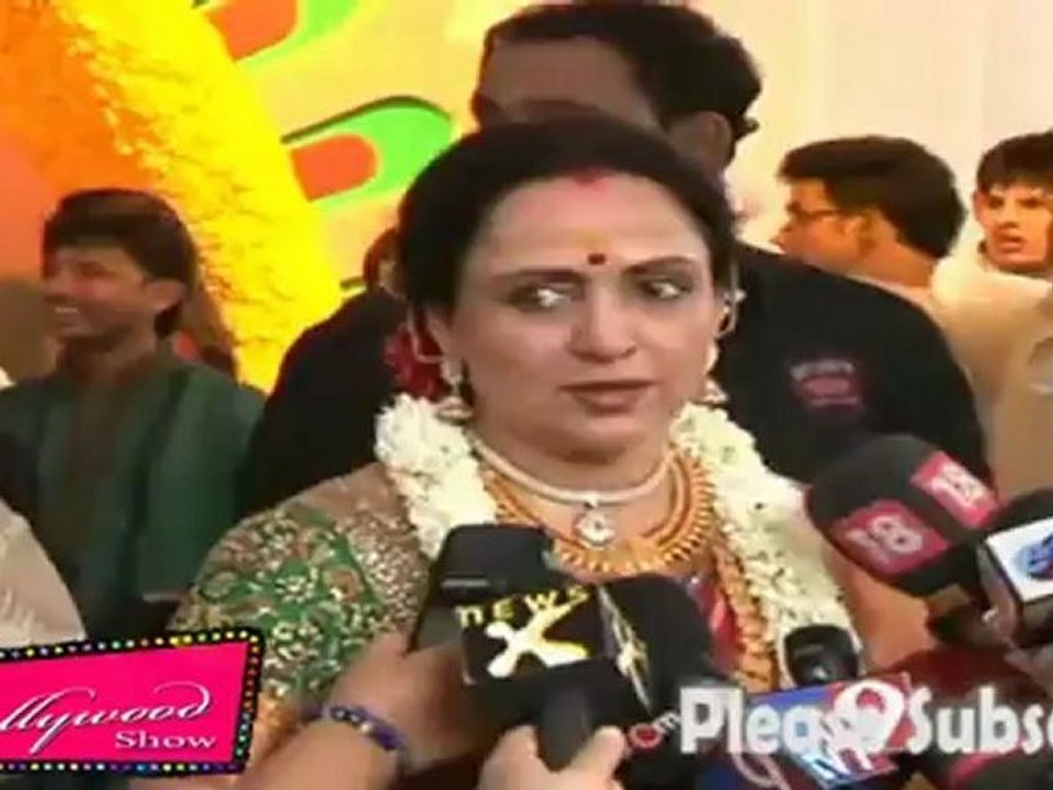 Hema Malini Talks With Media
