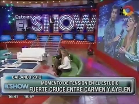 CARMEN BARBIERI Y AYELÉN PALEO DURO ENFRENTAMIENTO EN BAILANDO