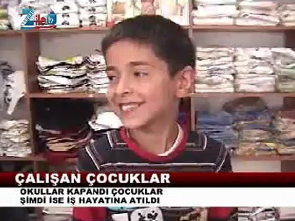 Zilenin Çalışan çocukarı. Zileweb