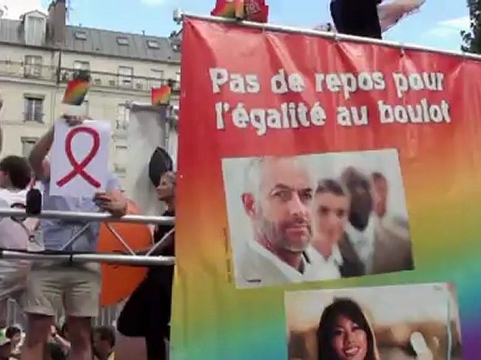 Marche des fiertés 2012 avec interview CFDT