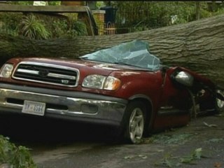 Hurricane force storms batter US