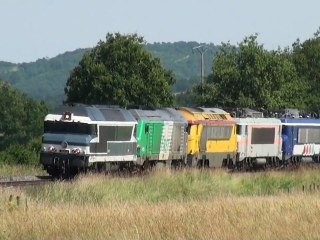 cc 72084 et train de machines pour montlucon