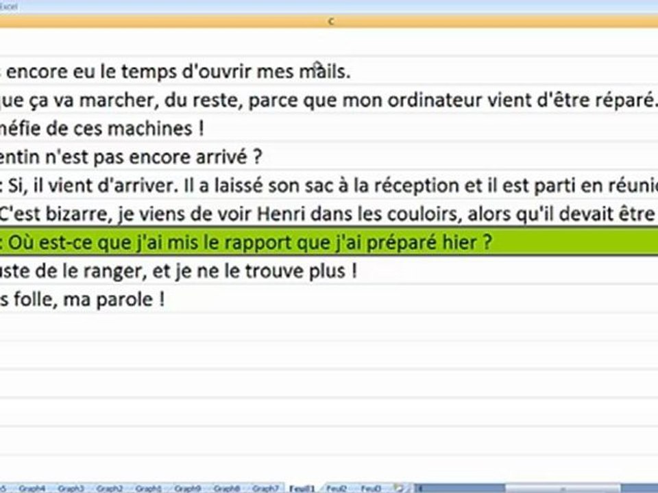 Grammaire en dialogues (2. J'ai faim 3. Un peu de stress au bureau)