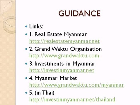 Doing Business in Myanmar