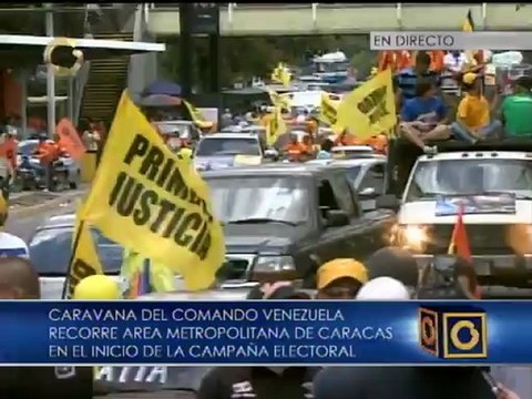 Arrancan movilizaciones por Capriles Radonski en Caracas