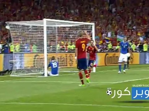 هدف اسبانيا الرابع فى ايطاليا سوبر كورة