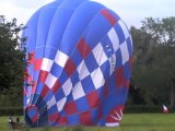 Deux montgolfières dans le ciel de Grand-Fayt