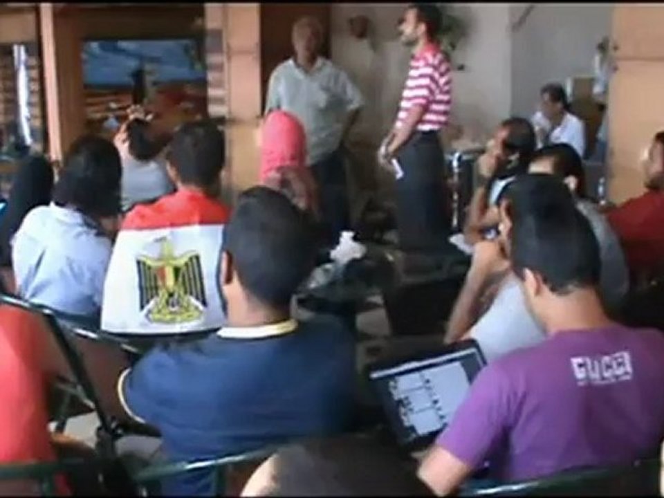 القوى السياسية بالإسكندرية أثناء عقد المؤتمر الصحفى لإعلان رئيس الجمهورية