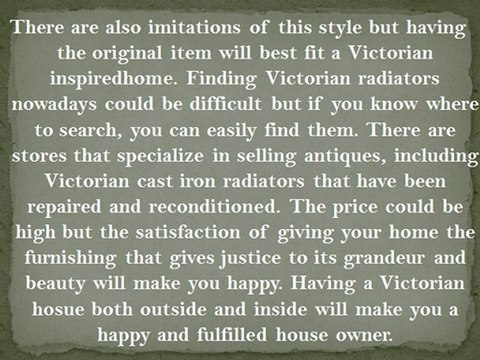 Keep Your Home Warm with Victorian Cast Iron Radiator