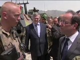 Afghanistan : la visite surprise de Hollande aux soldats français