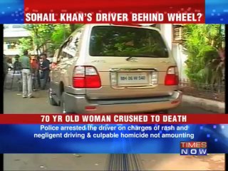 Sohail's driver crushes woman to death