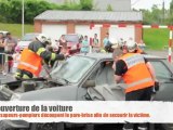 Jeumont : démonstration de désincarcération avec les pompiers jeumontois