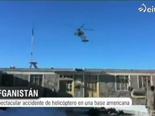 Espectacular accidente de helicóptero militar
