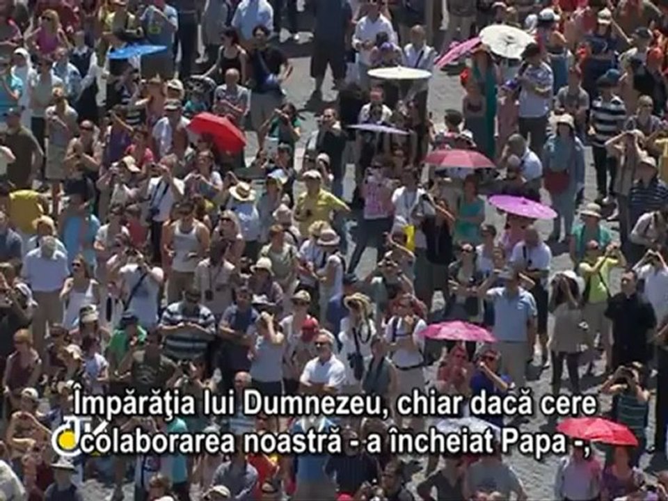 Benedict al XVI-lea: Dumnezeu dă forţă angajamentului creştinului