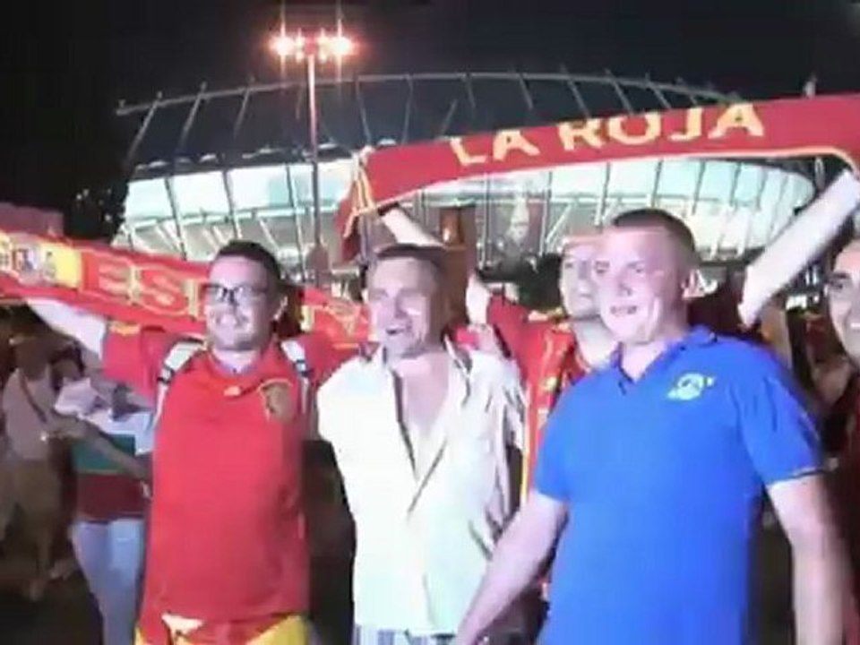 Finale - Les supporters espagnols au 3e ciel