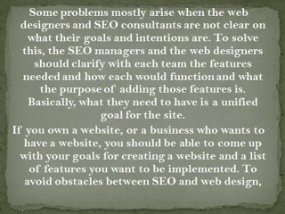 Making Web Design and SEO Work Together