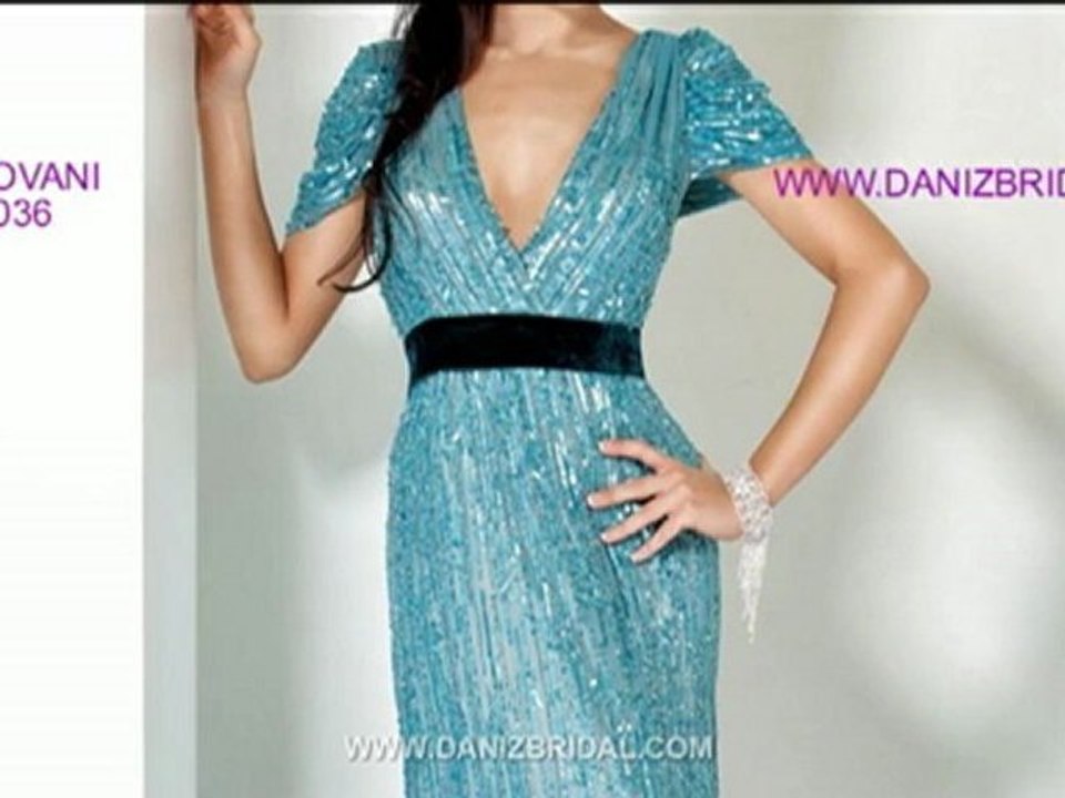 Jovani 0036 Beaded Empire Waist Gown, Style 0036