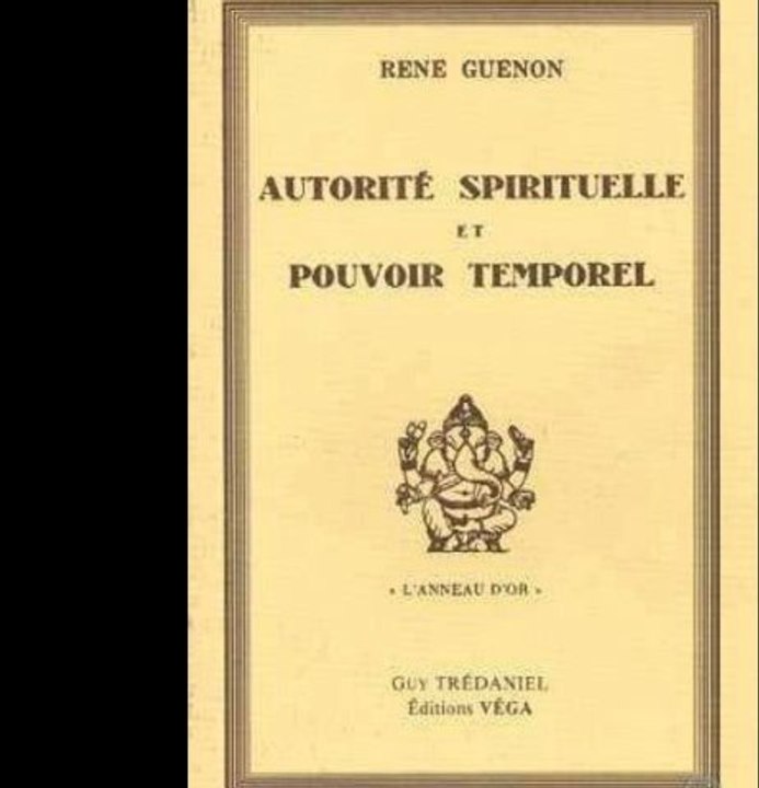 Autorité spirituelle et pouvoir temporel - Avant-propos