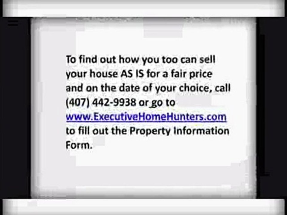 We Buy Houses Cash Orlando Kissimmee St. Cloud FL.