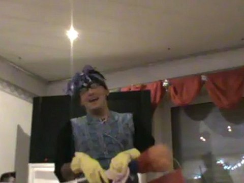 Matthias Mangiapane als Lisbeth bei HR Probe für die Baunatal Aufzeichn