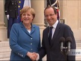 Déclaration du Président Hollande et de Mme Angela MERKEL