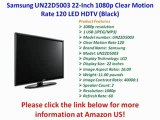 [REVIEW] Samsung UN22D5003 22-Inch 1080p Clear Motion Rate 120 LED HDTV (Black)