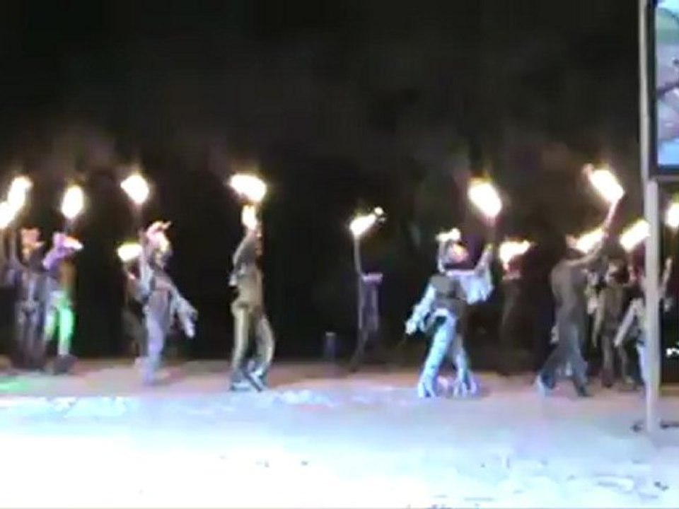 Jameika RIU Palace Tropical Bay Beachparty König der Löwen Feuerspiel Strand mit Feuer