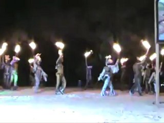 Jameika RIU Palace Tropical Bay Beachparty König der Löwen Feuerspiel Strand mit Feuer