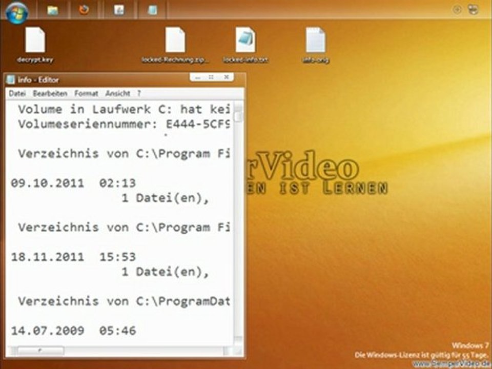 Windows Update Virus - Ergänzung