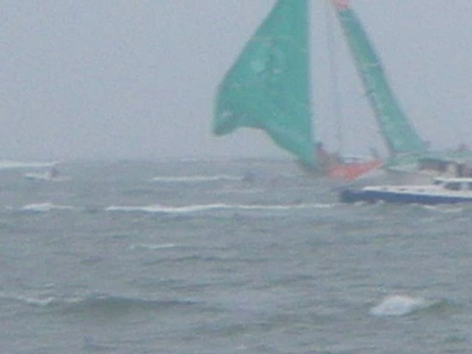 Volvo Océane Race Arrivée le 15 juin 2012 Franck Cammas