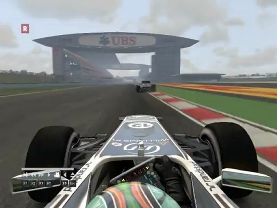 F1 2011 - GP de Chine - Kier vs Hamilton (3), Button (2) et Alguersuari (3) (onboard)